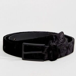 MOVING SALE | Buy by 2/21 | ASOS Black Velvet Belt, S